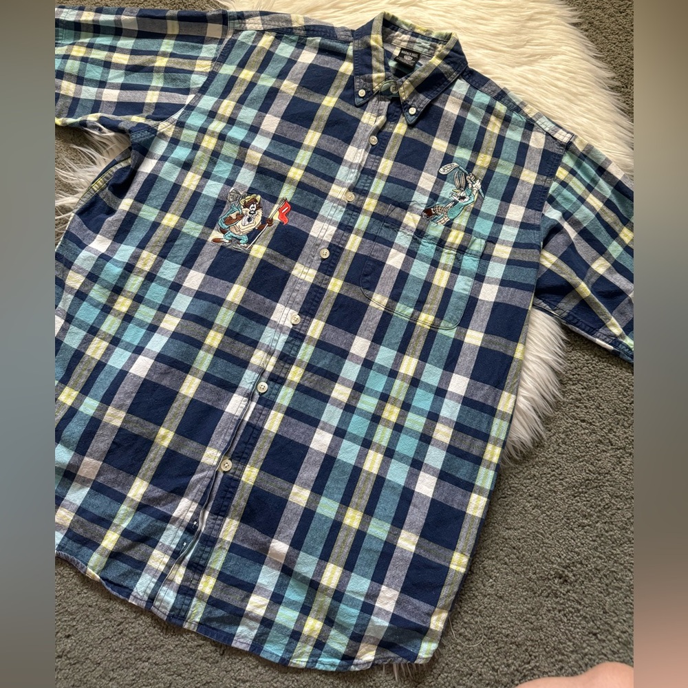 Vintage Warner Brothers Looney Tunes button up